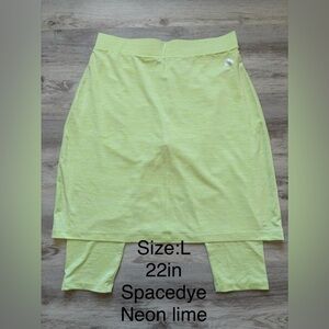Neon Lime Women's Skirt Set by Spacedye